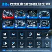 XTOOL D7 V2.0 Bi-Directional Scan Tool, Ai-Assisted OBD2 Scanner Car Code Reader with ECU Cod-ing, Full System Scan, 36+ Services