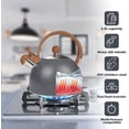 thumbnail image 4 of Tea Kettle Whistling, acero inoxidable, 2,5 L, con aguja antiescaldaduras, 4 of 5