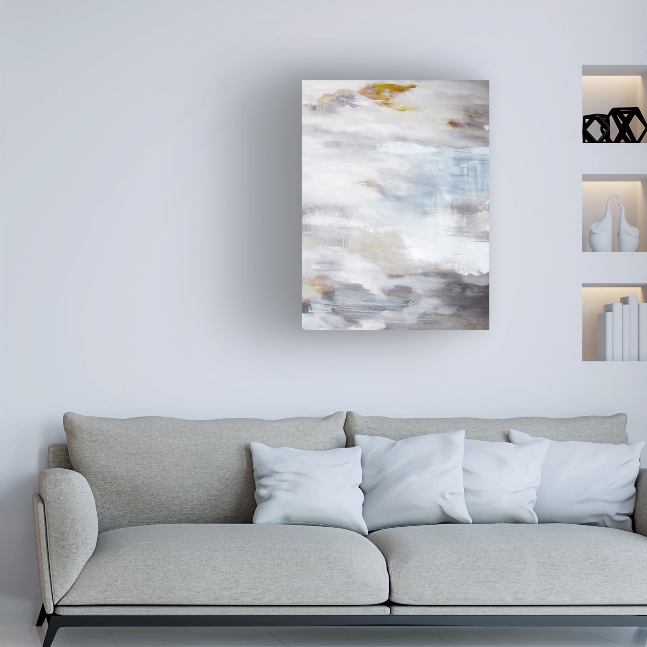 Canvas Wall Art - Hope Bainbridge 'Number Nine 1' Wall Art for Living Room, Bedroom, or Office Décor by Trademark Fine Art - 18 x 24 Inches