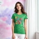 thumbnail image 3 of Playera La Mamá Más Bonita con Estilo Acuarela – Diseño Dulce y Femenino Color Verde Talla Extra Grande Marca Emil SaEs, 3 of 4