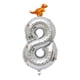 thumbnail image 1 of Globo de Número con Mini Dragón Duradero y Reutilizable Adornos de Partido Boda 8, 1 of 6