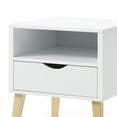 thumbnail image 4 of AC Pacific Jeff End Table with Drawer, White, 4 of 9