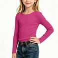 thumbnail image 4 of Miqool Girls Fall Sweaters Ribbed Knitted Crew Neck Long Sleeve Slim Fitted Cozy Casual Fashion Pullover Tops, 4 of 9