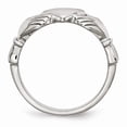 thumbnail image 2 of Stainless Steel Polished Claddagh Ring Size: 6; for Adults and Teens; for Women and Men, 2 of 7