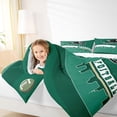 thumbnail image 4 of Homewish Football Sport Game Full Size Comforter Sets,Rugby City Bedding Comforter Set,Green White Bedding Sets For Kids,Luxury Bedroom Decor Reversible,3 Pieces, 4 of 8
