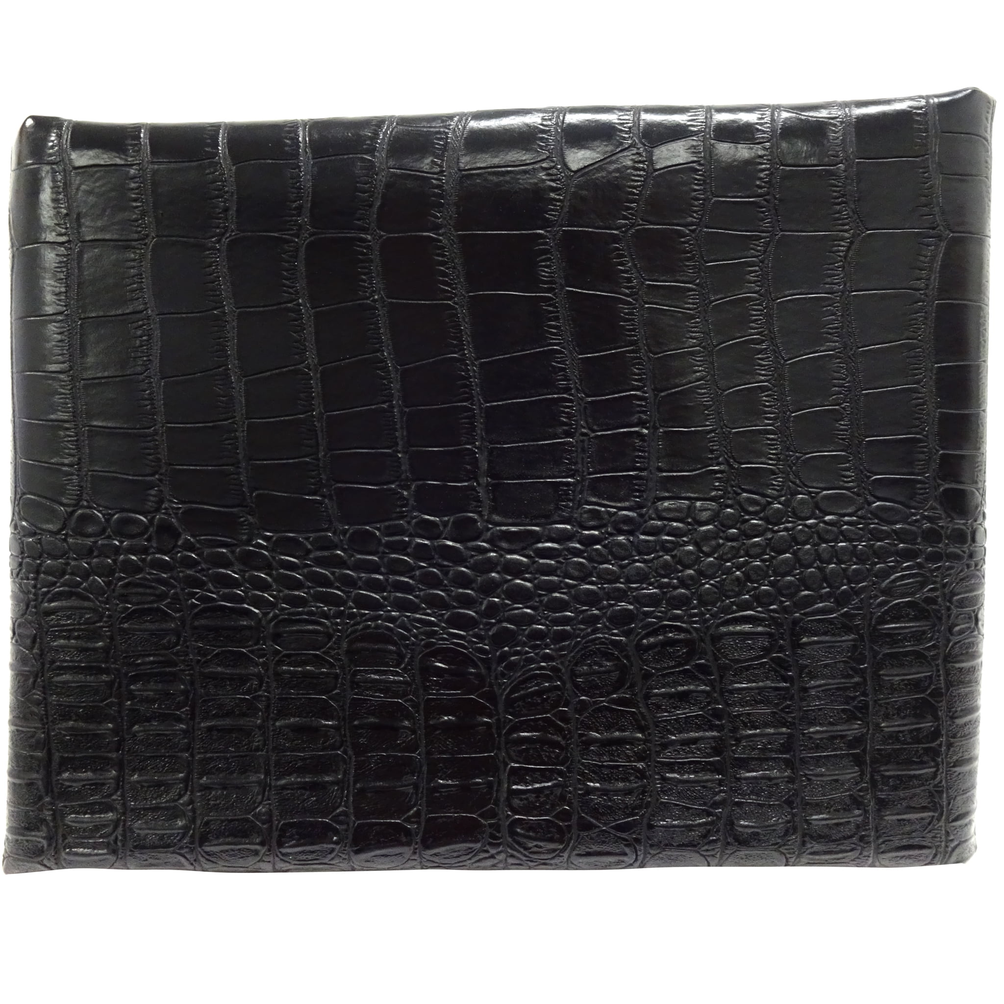Waverly Inspirations By-the-Yard Crocodile Faux Leather Fabric, Black, 60” Wide for Crafts & DIY Projects