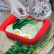 thumbnail image 5 of Microondas resistente al calor Cocina de fideos Pasta Cocina rápida Tazón de viaje Contenedor de viajes Pequeño Alimentos Calefacción Plato Platos para colegios Eigraketly HA012230-00, 5 of 7