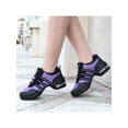 thumbnail image 4 of Gomelly Womens Dancing Shoes Athletic Sneakers Breathable Jazz Shoes Black Purple 8, 4 of 7