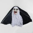 thumbnail image 3 of Halloween Mask, Nun Scary Latex Mask, Halloween Party Scary Full Head Costume Mask, Halloween Decoration, Halloween Grimace Scary Scary Horror Latex H, 3 of 5