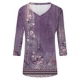 thumbnail image 4 of Women'S Blouses,Blouses for Women Casual,Women'S Tops, Tees & Blouses,Lightweight Tops & Blouses,Womens Blouse 01-Purple XL, 4 of 5