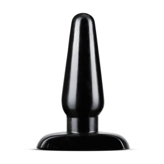 Eden Anal Adventures - PVC Basic Anal Plug, Medium, Tapered Design, Black