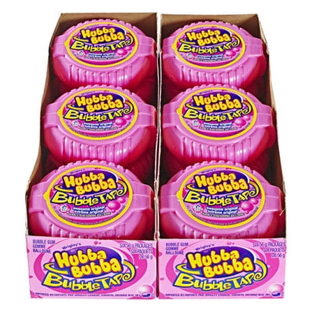 Hubba Bubba Bubble Tape Awesome Original 6 Feet of Gum (12pk)