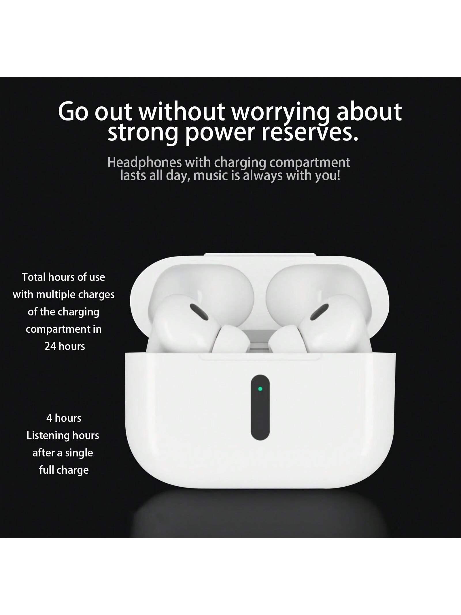 Wireless Earbuds, Bluetooth 5.4, Bass Stereo, With Active Noise Cancelling Mic, 40H Playtime, IP7 Waterproof Sport Headphones for Android Ios