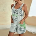 thumbnail image 2 of Drses Womens Summer Casual Loose Tank Romper Sleeveless Crewneck Jumpsuit Shorts Romper with Pockets, 2 of 5