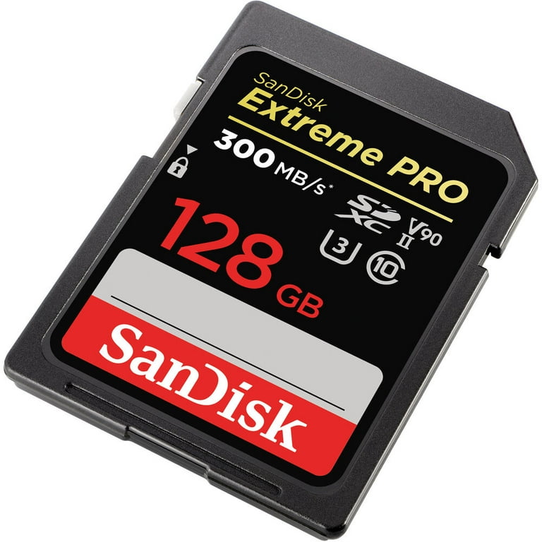 SanDisk Extreme PRO 128 GB Class 3/UHS-II (U3) V90 SDXC 
