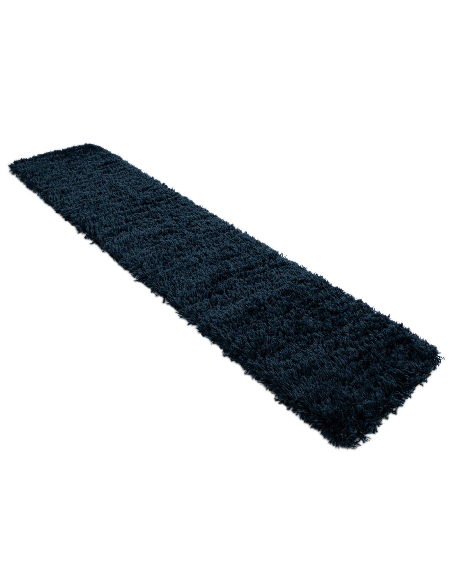 Marilyn Monroe Opulence Shag Collection Area Rug - Silver Screen (2' x 10' Runner Aegean Blue)