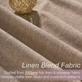 thumbnail image 3 of Cortinas Topfinel Blackout de lino, 260 x 260 cm, con ganchos, 2 paneles, 3 of 8