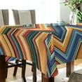thumbnail image 5 of Yayeee Tablecloths 60" x 120" Rectangle Wrinkle Resistant Party Table Cover, Orange Geometric, 5 of 8