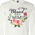 thumbnail image 4 of Inktastic Blessed to Be a Mimi with Pink Flowers Long Sleeve T-Shirt, 4 of 5