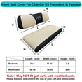 thumbnail image 2 of 10L0L Golf Cart Seat Cover for Yamaha Club Car Precedent-Beige Black（L Size), 2 of 7