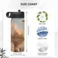 thumbnail image 4 of Disketp Hiking Duck 18oz Sports Insulated Kettle With Straw Insulated Water Bottle For Running Hiking Cycling Climbing Man'S Womens Sports Water Bottle, 4 of 8