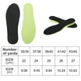 thumbnail image 3 of Unique Bargains 1 Pair Height Increase 0.98" Shoe Inserts Fit Shoe Size 39/40 Green Black, 3 of 6