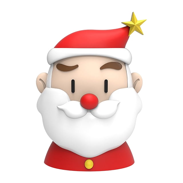 Portable Bluetooth Speaker Mini Santa Design 3 W Output 6 Hour Battery Life 33 Ft Range Bluetooth 5.0 With Built-in Microphone