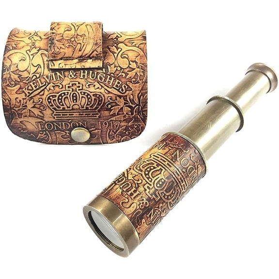 Elegant Vintage Nautical Telescope Antique Brass Spyglass for Maritime Gift or Home décor Display Use for Sale