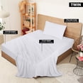 thumbnail image 2 of Juego de sábanas Utopia para ropa de cama de punto, 3 piezas, color blanco, 2 of 6