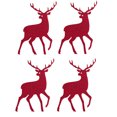 thumbnail image 2 of Inteprter Bolsa para cubiertos de Navidad, 4 Uds., bonita forma de Animal, portátil, reutilizable, decorativa para el hogar, cuchara temática de Navidad, Kits de decoración para fiestas Rojo Inteprter HA069003-01, 2 of 6
