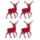 thumbnail image 2 of Bewildely 4 Uds bolsa de cubiertos de tela de Navidad lindo comedor portátil decorativo Navidad temática cuchara tenedor cubiertos soporte organizador Kits de decoración para fiestas Rojo Bewildely HA069003-01, 2 of 6