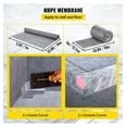 thumbnail image 5 of Shower Curb Kit 48x72", Watertight Shower Base Overlay with Stainless Steel Grate & Trowel, 2 Cuttable Curbs, Waterproof Membrane for Bathroom Remodel, 5 of 6