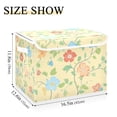 thumbnail image 5 of Yayeee Collapsible Cube Storage Bin with Lid Fabric Closet Decorative Basket with Handles, Colorful Flower, 5 of 7