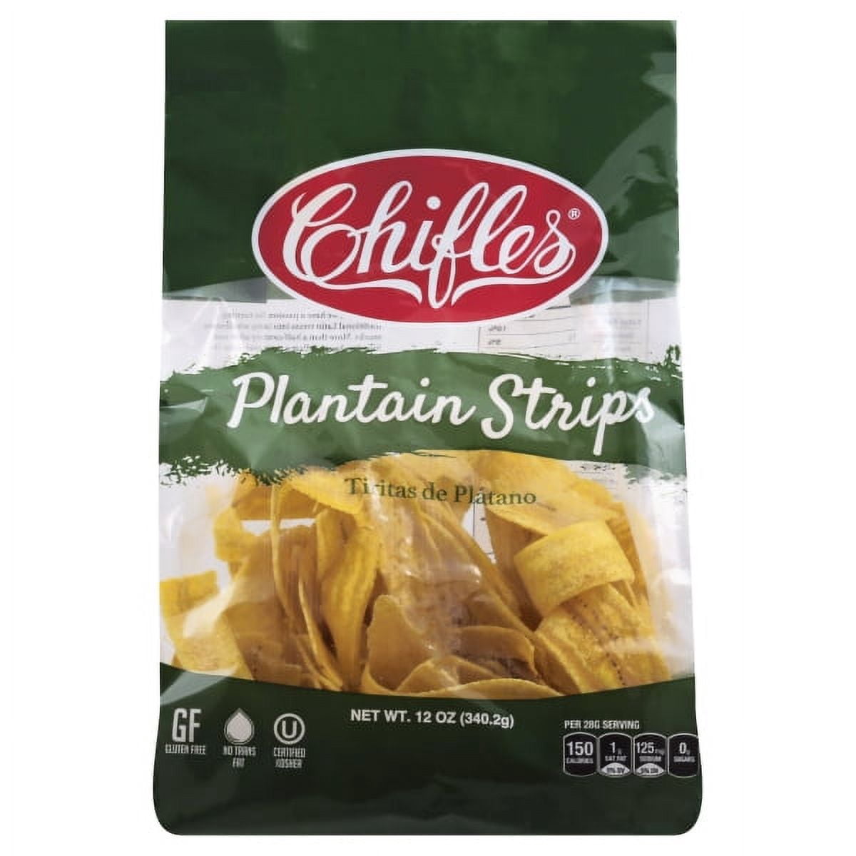 Chifles Plantain Strips Everyday Healthy Snack, Natural, Gluten Free, Nut Free, Vegan, Kosher 12oz
