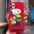 thumbnail image 1 of Funda bonita de Charlie Brown y Snoopy para iphone, 13, 12, 11 Pro Max, Mini XS, 8, 7, 6, 6S Plus, X, SE, 2020, XR, Color Rojo Fivean unisex, 1 of 2