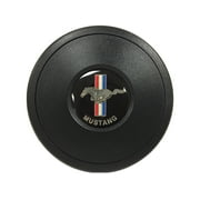 VSW S9 Standard Horn Button Compatible with 9 Bolt Steering Wheel, Running Pony Mustang Emblem STE1002