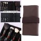 thumbnail image 1 of Bolsa de brochas de maquillaje con bolsa pequeña profesion con correa para cinturón Estuche rodante Soporte de almacenamiento de brochas cosméticas marrón Salvador bolsas de pincel de maquillaje, 1 of 9