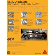 Sikaflex ULTIMATE, Adhesive Polyurethane, Black Ultimate Primerless Auto Glass Industrial Sealant, 600ml, 9 Pieces