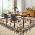 thumbnail image 3 of EastVita Area Rugs Carpets Washable Vintage Area Rug-Traditional Oriental Medallion Floral Carpet for Living Room,Bedroom,Dining Room,and Office,Stain Resistant Indoor Print Natural colour 13ft, 3 of 5