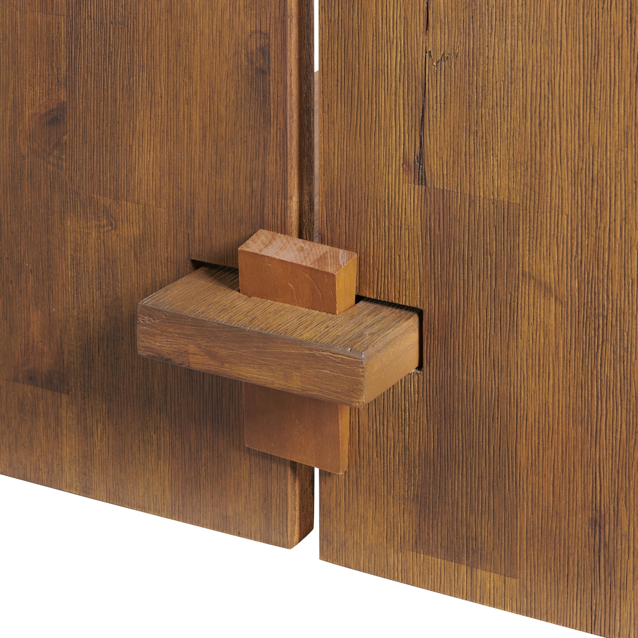 Alaterre Furniture Bethel Acacia Wood Console Table, 52 in. W Entryway Table with Dual Shelf Storage, Rustic Natural Aged Brown