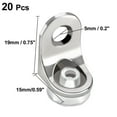 thumbnail image 2 of Uxcell Flat Plate L Shape,19mmx15mmx13mm, Glass Shelf Support Brace Brackets, 20pcs, 2 of 4
