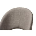 thumbnail image 6 of Baxton Studio Wesley Mid-Century Modern Light Grey Fabric Upholstered Walnut Finished Wood Dining Chair (Set of 2), 6 of 7