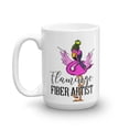thumbnail image 3 of Flamingo Fiber Artist Coffee Mug, 3 of 4