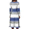 thumbnail image 3 of BOMYJESK Summer Dresses for Women 2026 Hugging Slim Beach Sexy V Neck Midi Dress Elegant Formal Lightweight Breathable Dress Blue S, 3 of 3