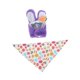 thumbnail image 3 of Disfraz de ganso de Pascua para estatua de 58 cm, divertido y creativo gorro con orejas de conejo y huevo. Púrpura, 3 of 7