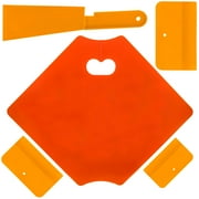 Custom Shop Automotive 1725 Body Filler Mixing Board with 3-Plastic Spreaders - (4", 5" and 6") Great for Acrylic Paint