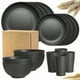thumbnail image 1 of 16pcs Unbreakable Wheat Straw Dinnerware Sets, Reusable Tableware Set, Lightweight Microwave Dishwasher Safe, Plates, Cups, Bowls For RV Camping Picni, 1 of 5
