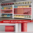 thumbnail image 6 of AUHUP 4-Tier Garage Storage Shelves 7000LBS Heavy Duty Metal Shelving 79" W Shelving Unit for Warehouse,Basement Industrial,Commercial Utility Rack Shelf, White, 79"H x 79"W x 24"D, 6 of 11