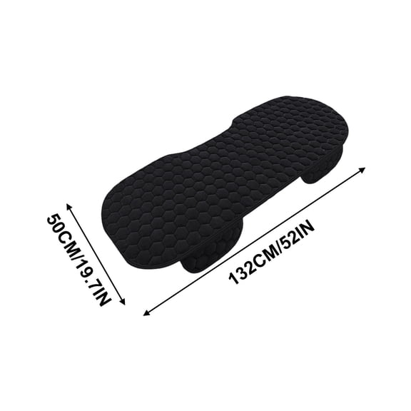 Qholemyo Winter Plush No Backrest No Binding Warm Back Seat Cushion for Car Office Seat Cushion
