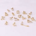 thumbnail image 4 of Pendientes de circonita de varilla fina de acero inoxidable de 20 g, pendientes de bola de tornillo, pendientes de perforación de moda y populares, 4 of 5